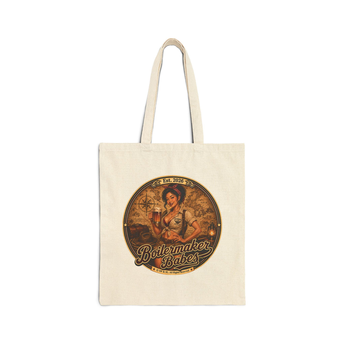 Xplore! Tote Bag — Boilermaker Babes Vintage Barbecue & Beer Canvas Tote