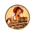 BB! (F) - Boilermaker Babes ™   — Retro Patriotic Pin-Up Vinyl Custom Cut Sticker