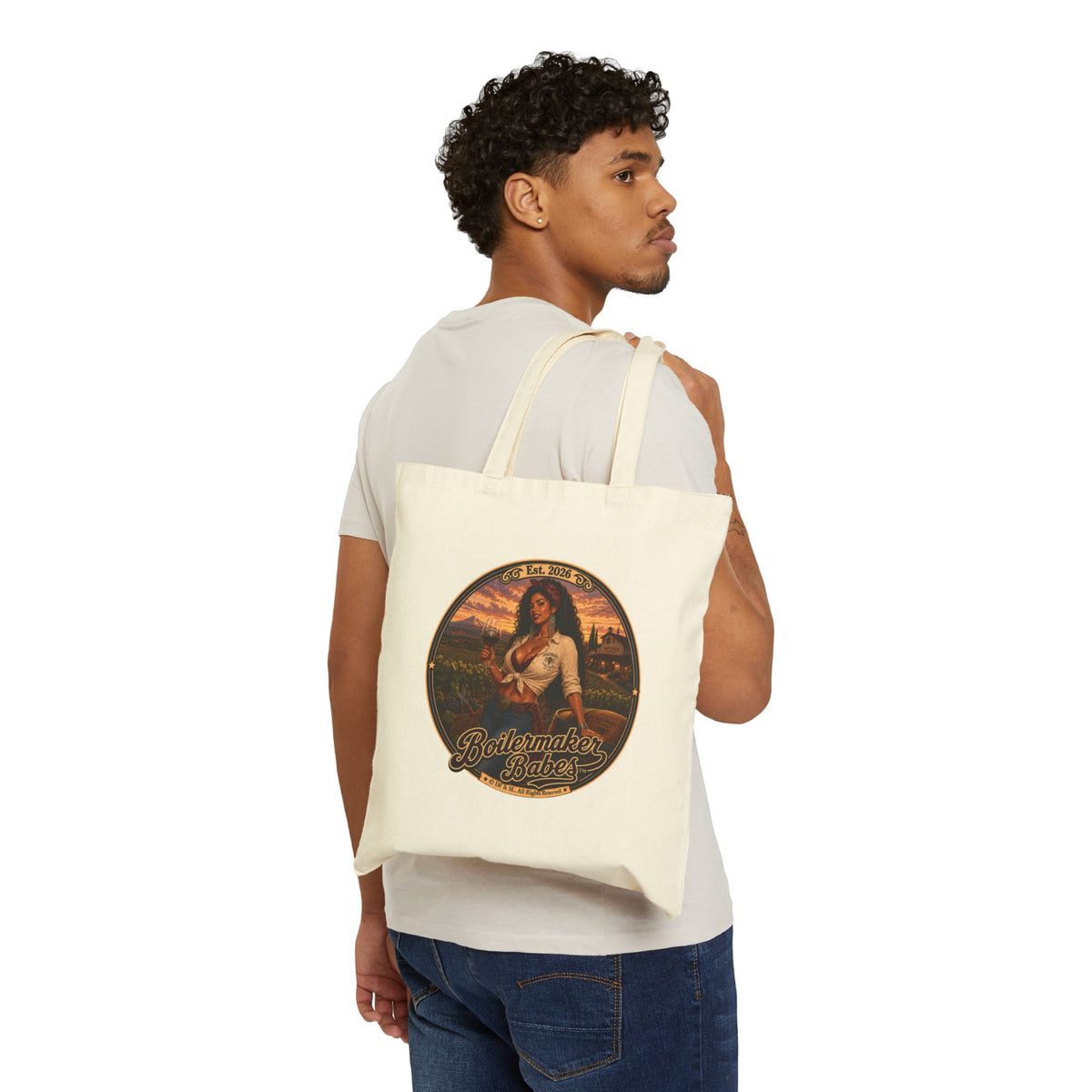 Vini! Tote Bag — Boilermaker Babes Vintage Barbecue & Beer Canvas Tote