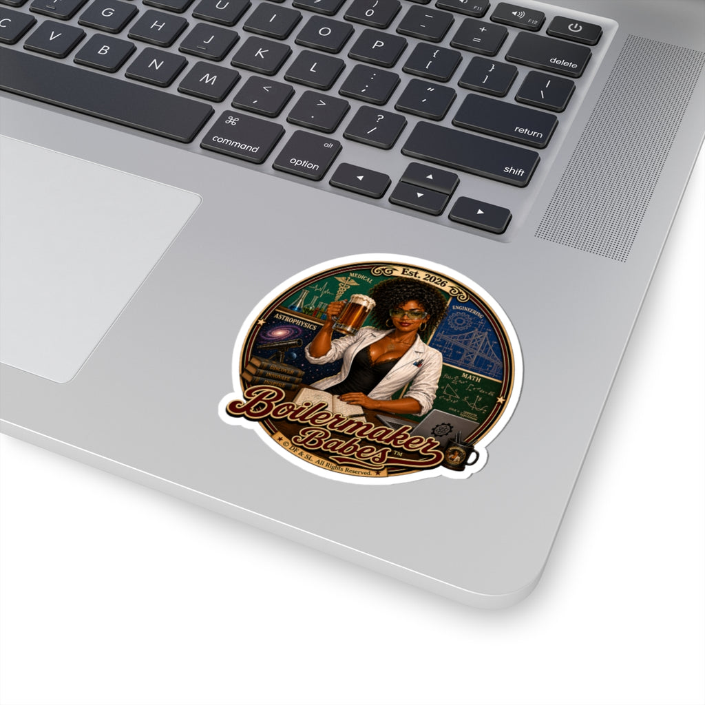Mati! (F) - Boilermaker Babes ™   — Retro Patriotic Pin-Up Vinyl Custom Cut Sticker