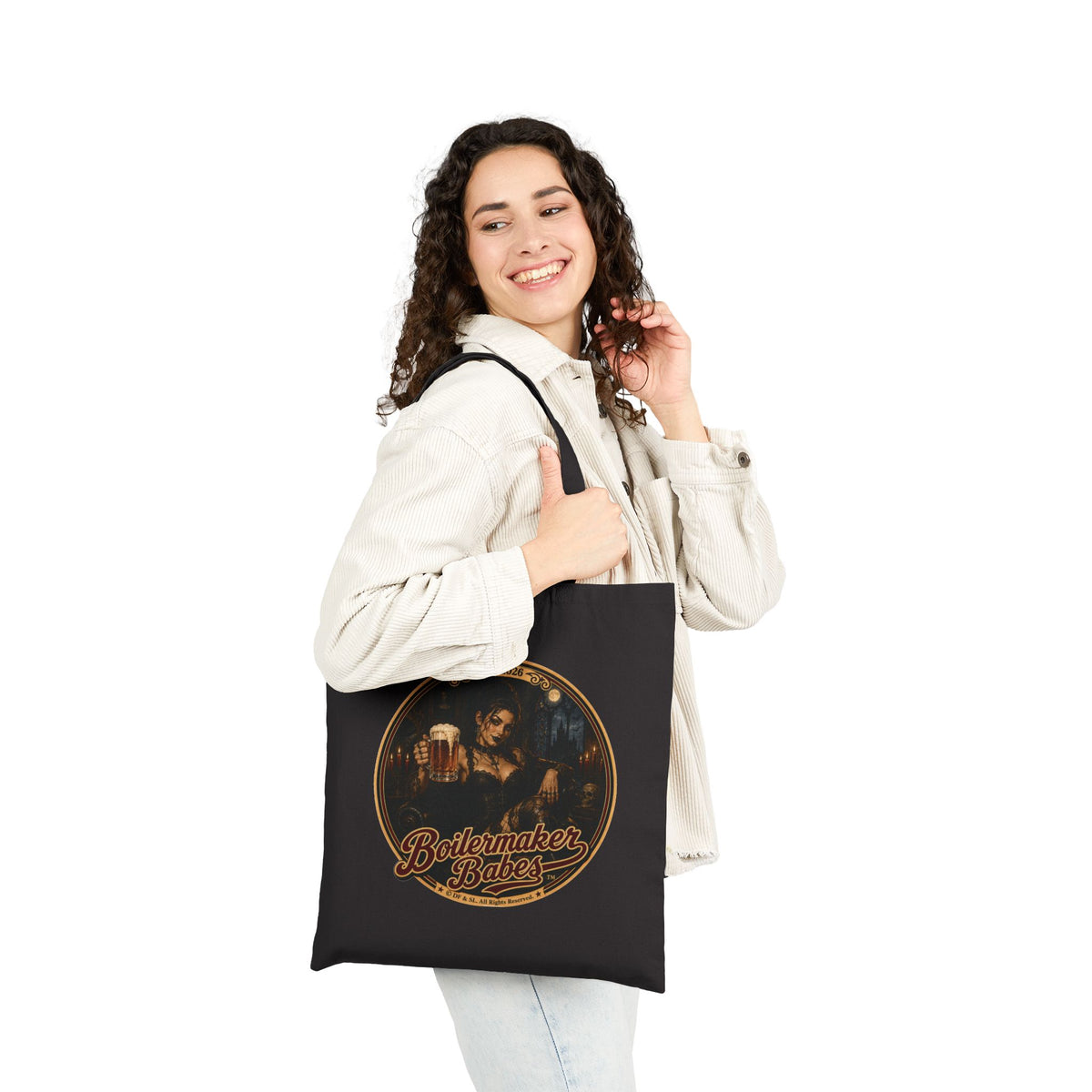 Spooki! Tote Bag — Boilermaker Babes Vintage Barbecue & Beer Canvas Tote