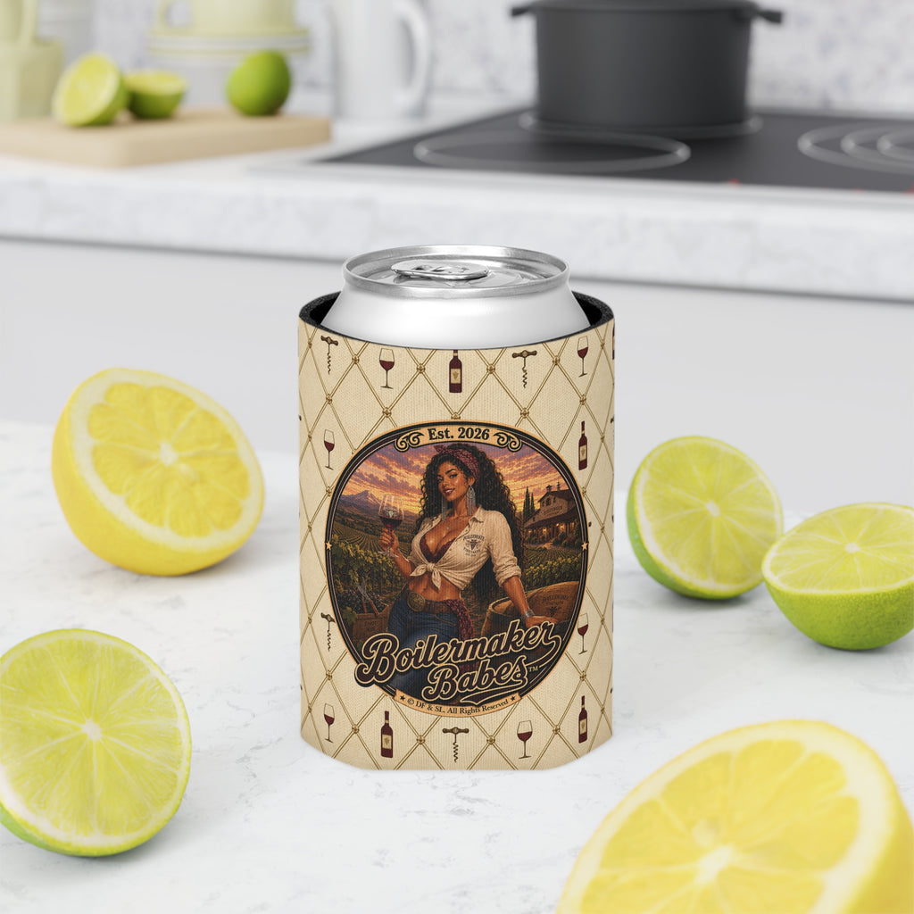 Vini! (F) – Can Sleeve - Boilermaker Babes ™ Vintage Style Pin-Up Art