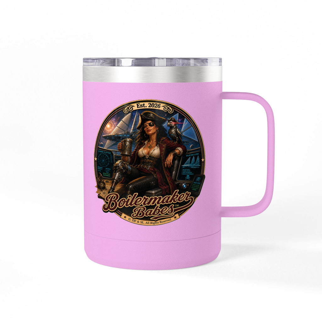 Cali! (F) – 15oz. Insulated Mug - Boilermaker Babes ™ Vintage Style Pin-Up Art