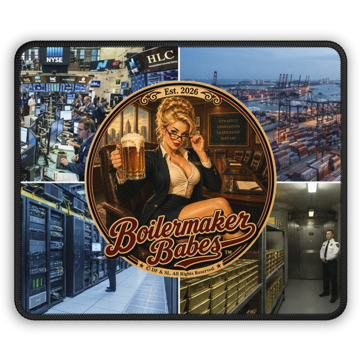 Boilermaker Babes™ Gaming Mouse Pad — AB! (All Business)