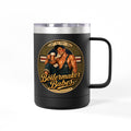 Mecham! (M) – 15oz. Insulated Mug - Boilermaker Babes ™ Vintage Style Pin-Up Art