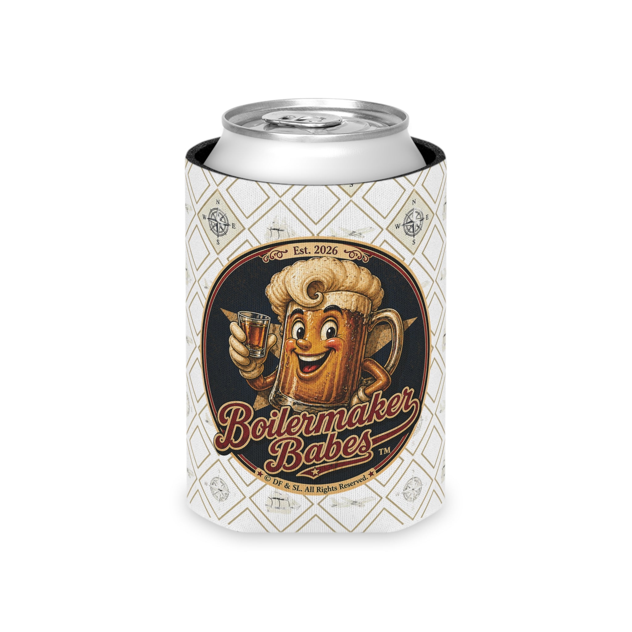 Xplore! (F) – Can Sleeve - Boilermaker Babes ™ Vintage Style Pin-Up Art