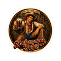 Cowboy Up! (M) - Boilermaker Babes ™   — Retro Patriotic Pin-Up Vinyl Custom Cut Sticker