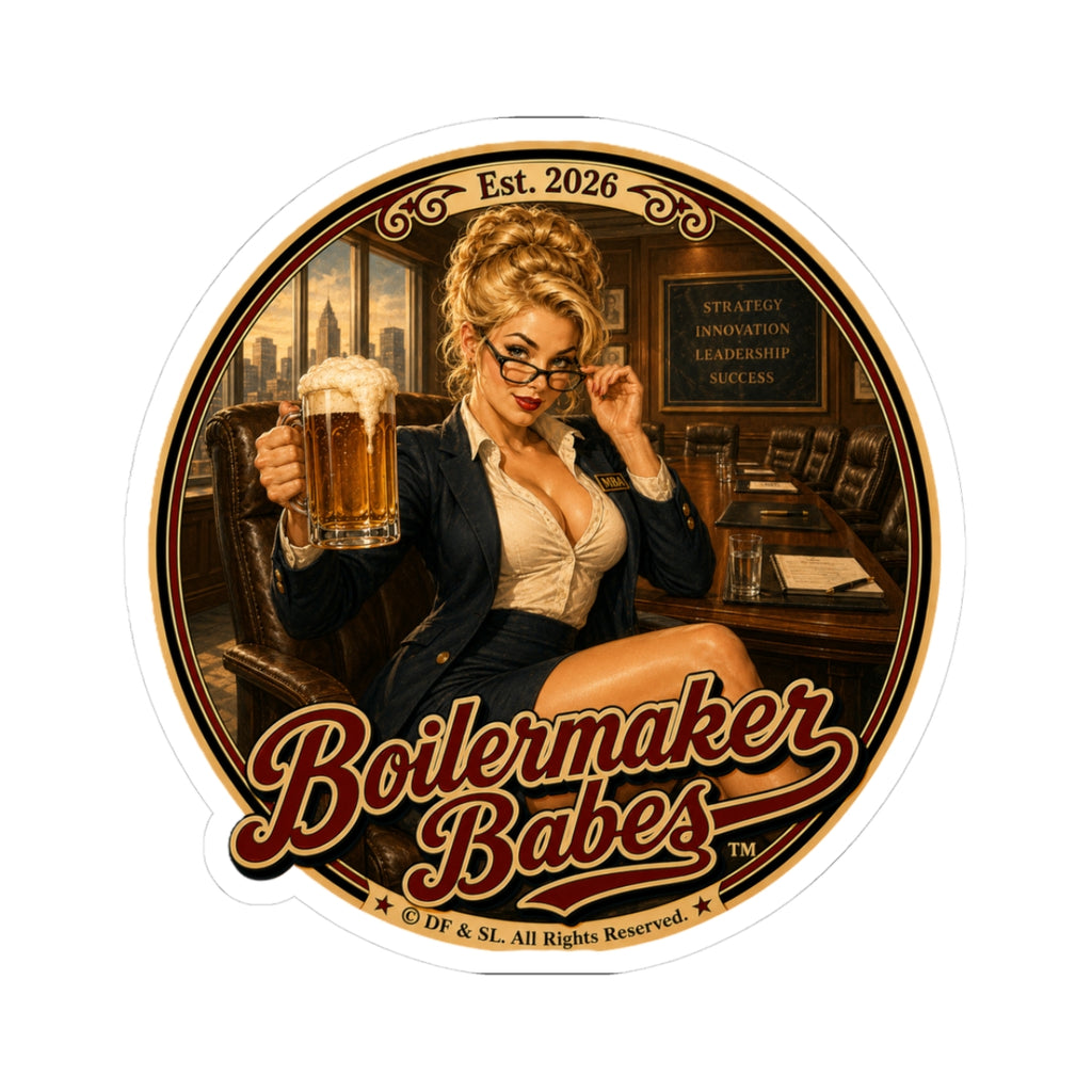 AB! (F) - Boilermaker Babes ™   — Retro Patriotic Pin-Up Vinyl Custom Cut Sticker