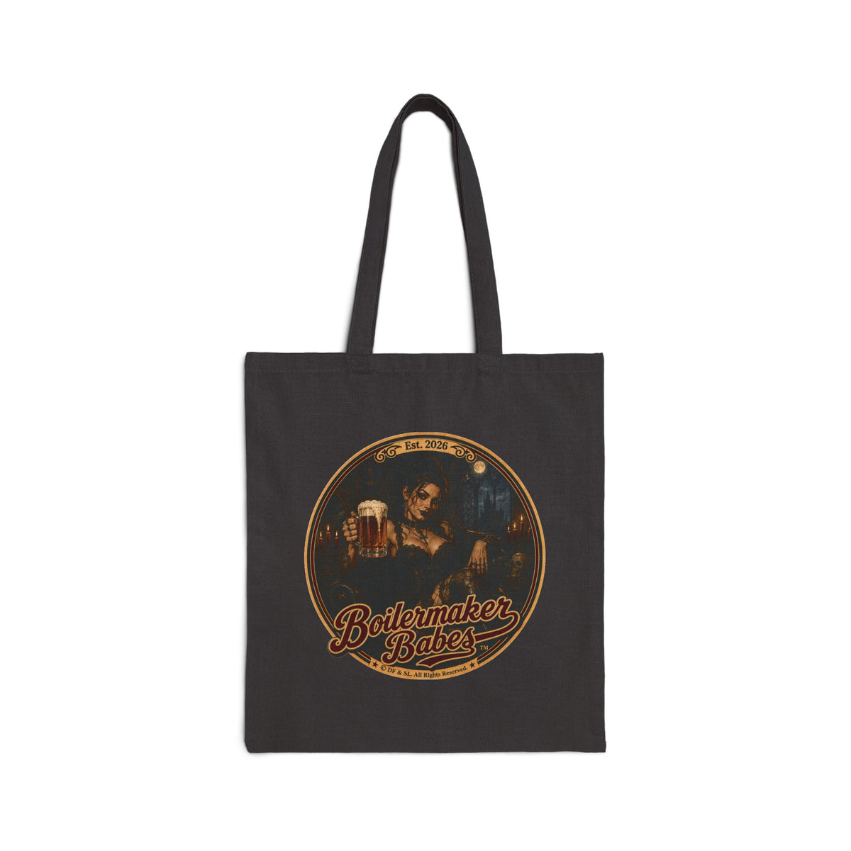 Spooki! Tote Bag — Boilermaker Babes Vintage Barbecue & Beer Canvas Tote