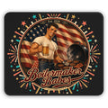 Jon 250! (M) - Boilermaker Babes ™ Gaming Mouse Pad — Vintage Pinup Americana Beer Festival Design for 4th July