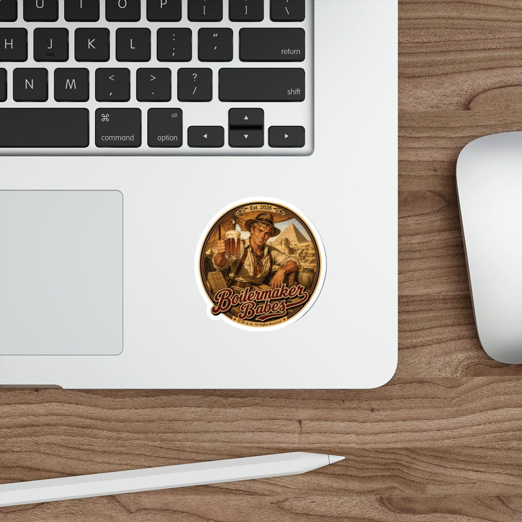 Arch! Boilermaker Babes ™ — Retro/Vintage Pin-Up Die-Cut Sticker