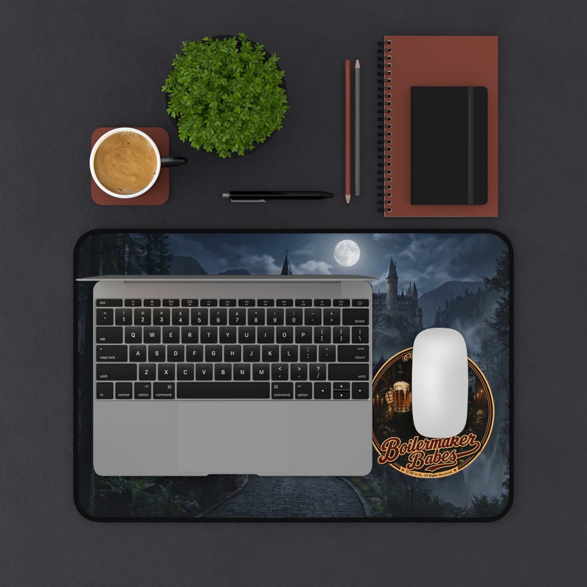 Gothic Manor Desk Mat — Boilermaker Babes ™ Game/Work Surface