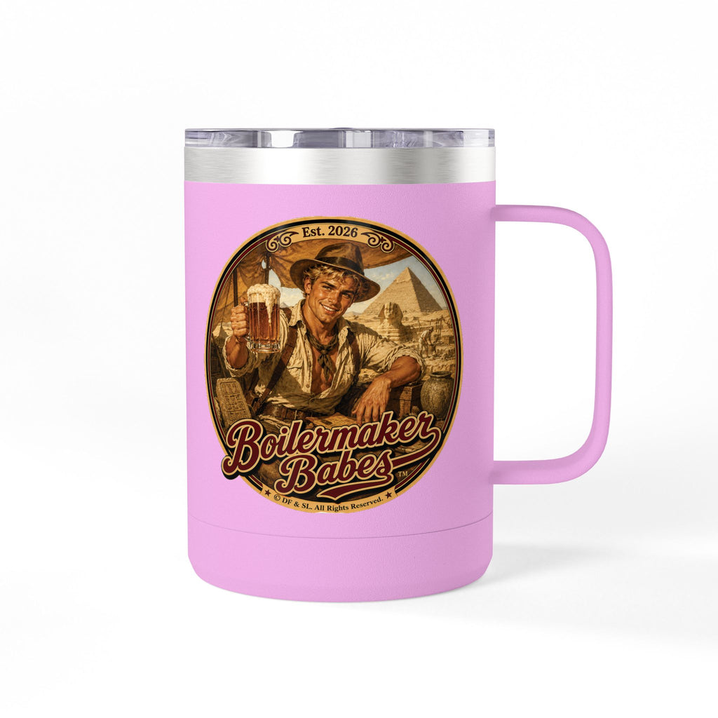 Arch! (M) – 15oz. Insulated Mug - Boilermaker Babes ™ Vintage Style Pin-Up Art