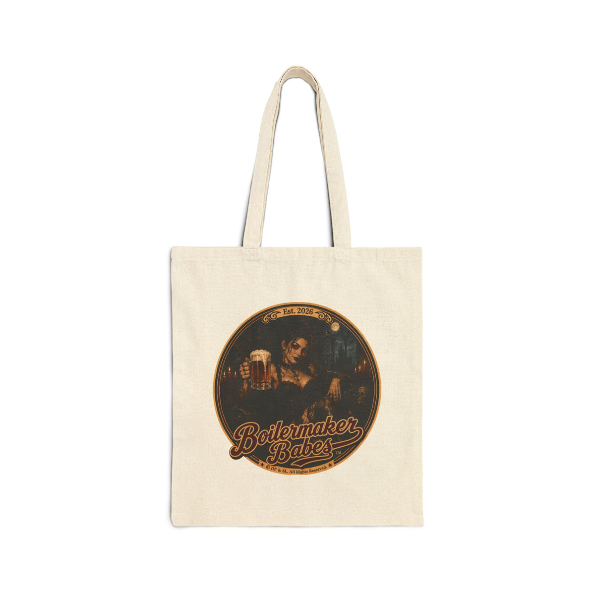 Spooki! Tote Bag — Boilermaker Babes Vintage Barbecue & Beer Canvas Tote