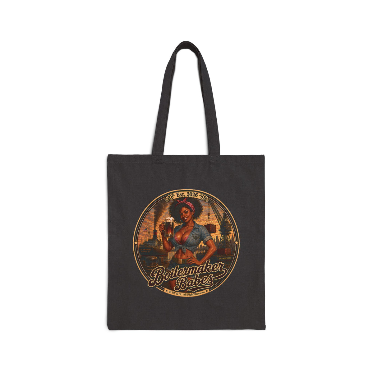Docke! Tote Bag — Boilermaker Babes Vintage Barbecue & Beer Canvas Tote