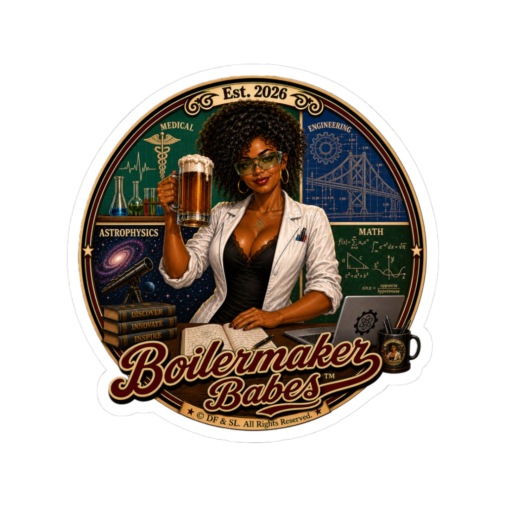 Mati! (F) - Boilermaker Babes ™   — Retro Patriotic Pin-Up Vinyl Custom Cut Sticker