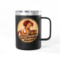 BB! (F) – 15oz. Insulated Mug - Boilermaker Babes ™ Vintage Style Pin-Up Art