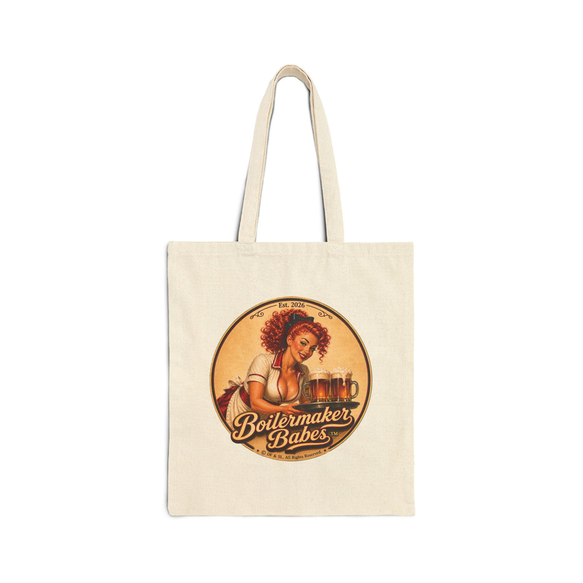 BB! Tote Bag — Boilermaker Babes Vintage Barbecue & Beer Canvas Tote