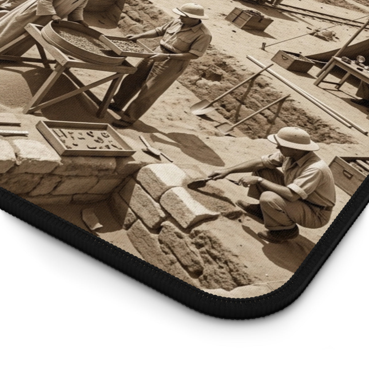 Desk Mat | Arch! Boilermaker Babes™ Archeologist Retro Pin-Up Art Gift