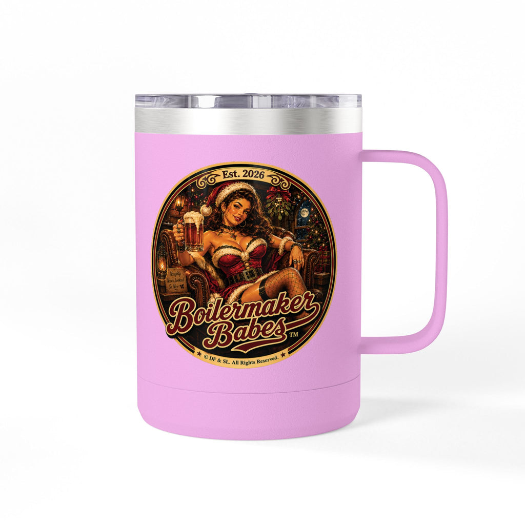 Claws! (F) – 15oz. Insulated Mug - Boilermaker Babes ™ Vintage Style Pin-Up Art