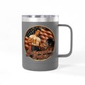 Jon 250! (M) – 15oz. Insulated Mug - Boilermaker Babes ™ Vintage Style Pin-Up Art for 4th July