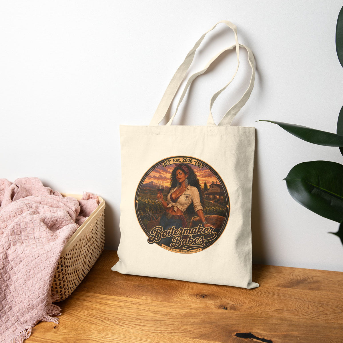 Vini! Tote Bag — Boilermaker Babes Vintage Barbecue & Beer Canvas Tote