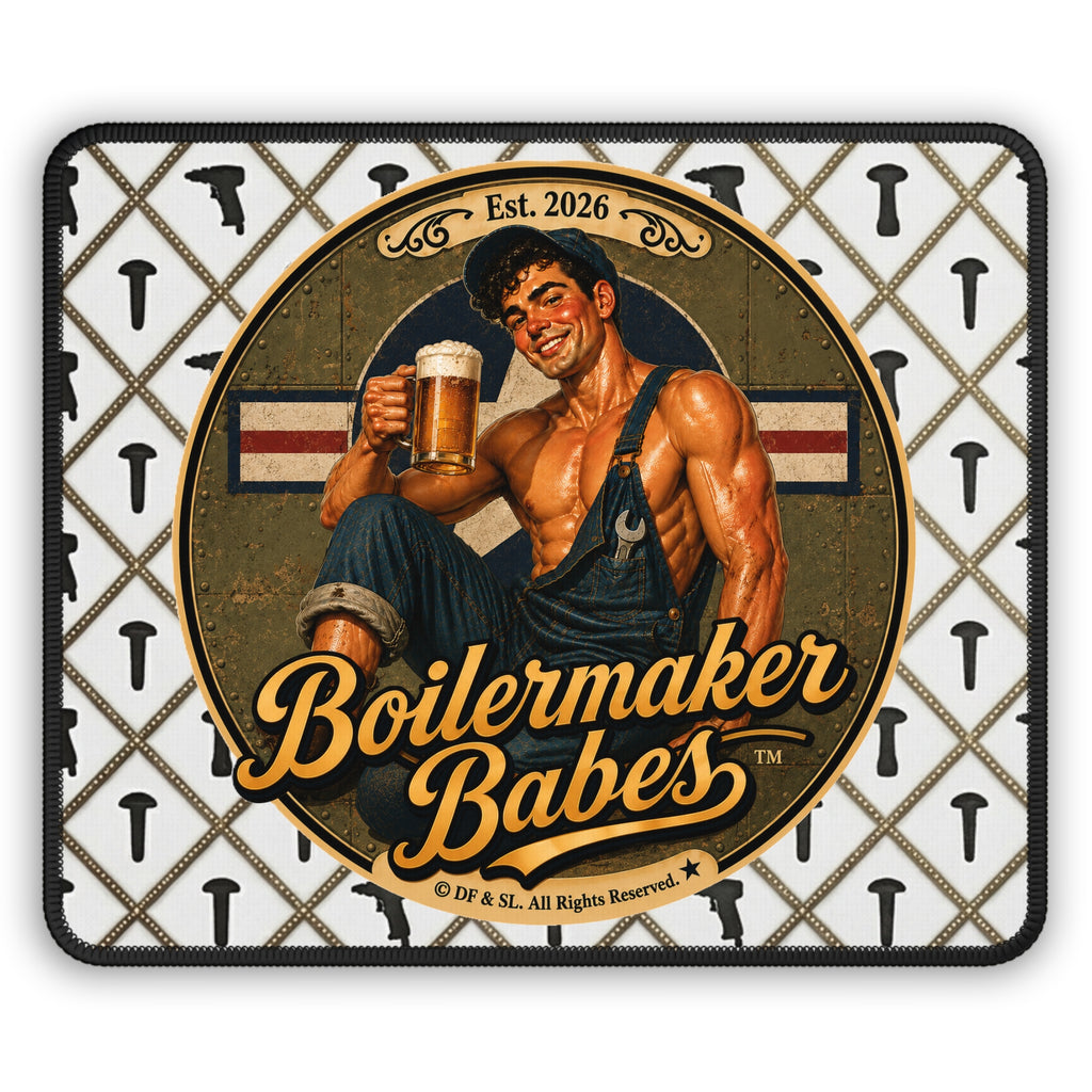 Boilermaker Babes™ Gaming Mouse Pad — Mecham! Retro Mechanic