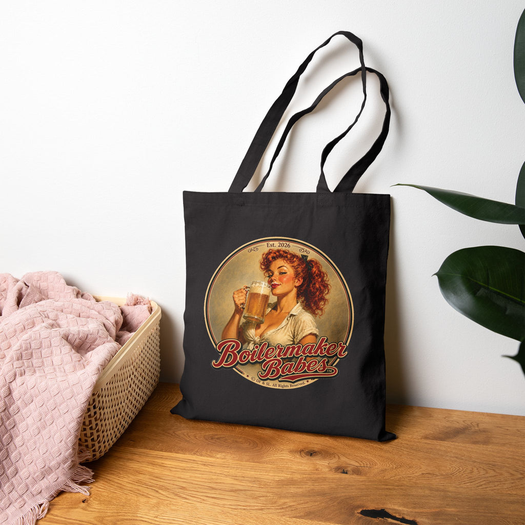 Thursti! Tote Bag — Boilermaker Babes Vintage Barbecue & Beer Canvas Tote