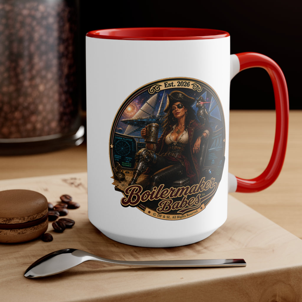 Cali! (F) – 15oz. Accent Mug - Boilermaker Babes ™ Vintage Style Pin-Up Art