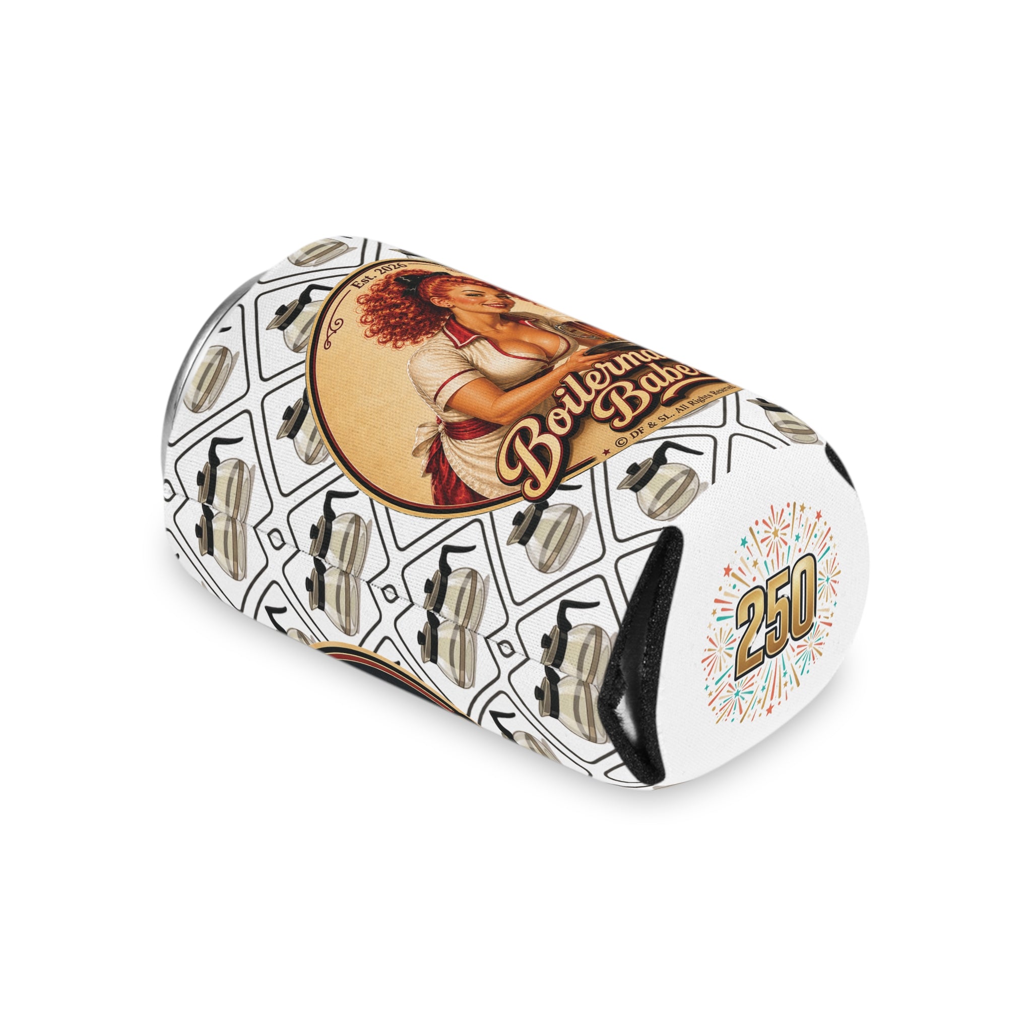 BB! (F) – Can Sleeve - Boilermaker Babes ™ Vintage Style Pin-Up Art