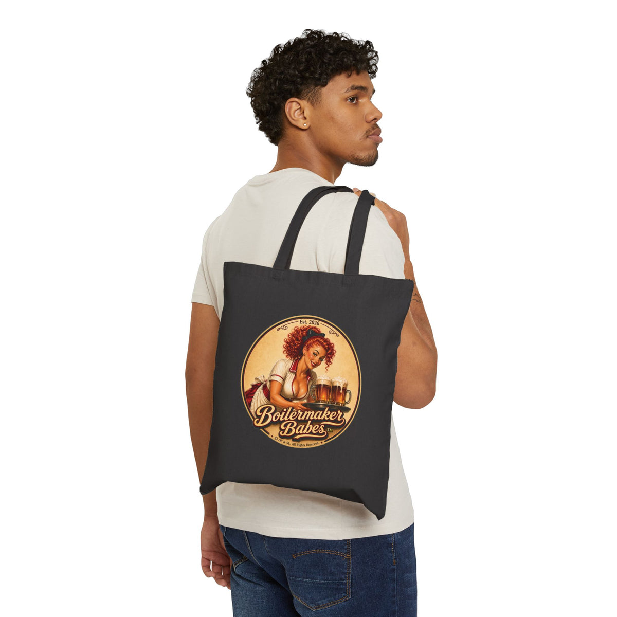 BB! Tote Bag — Boilermaker Babes Vintage Barbecue & Beer Canvas Tote