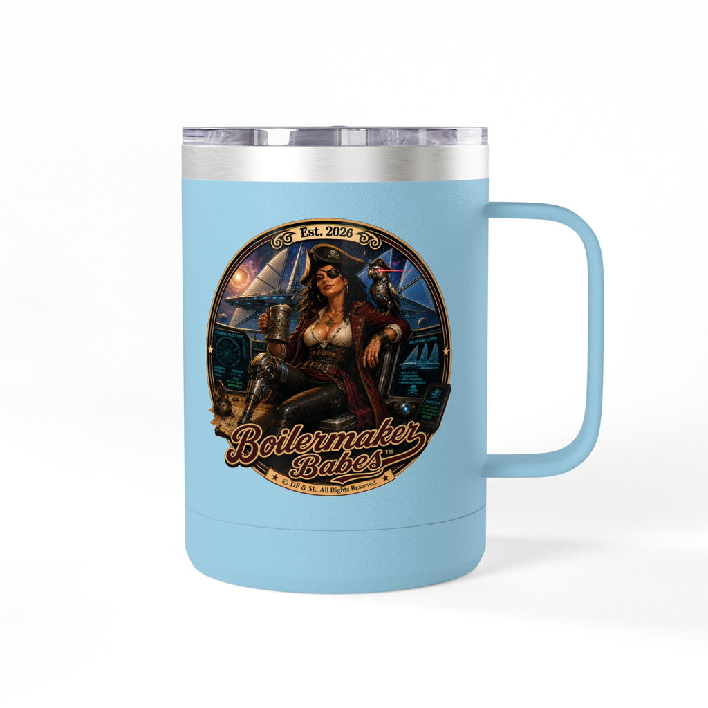 Cali! (F) – 15oz. Insulated Mug - Boilermaker Babes ™ Vintage Style Pin-Up Art