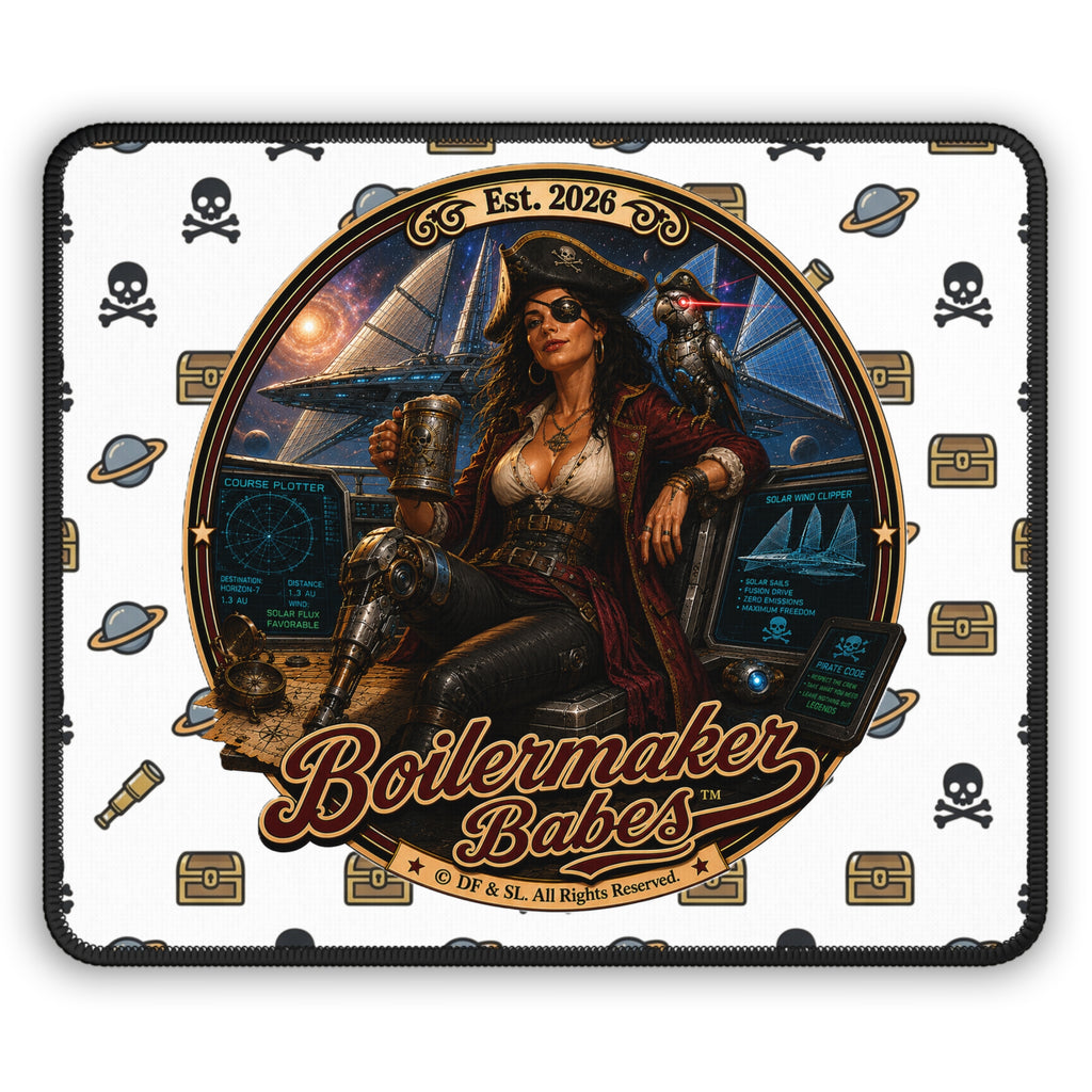 Cali! (F) - Boilermaker Babes ™ Gaming Mouse Pad — Future-Past Pin-Up Desk Mat