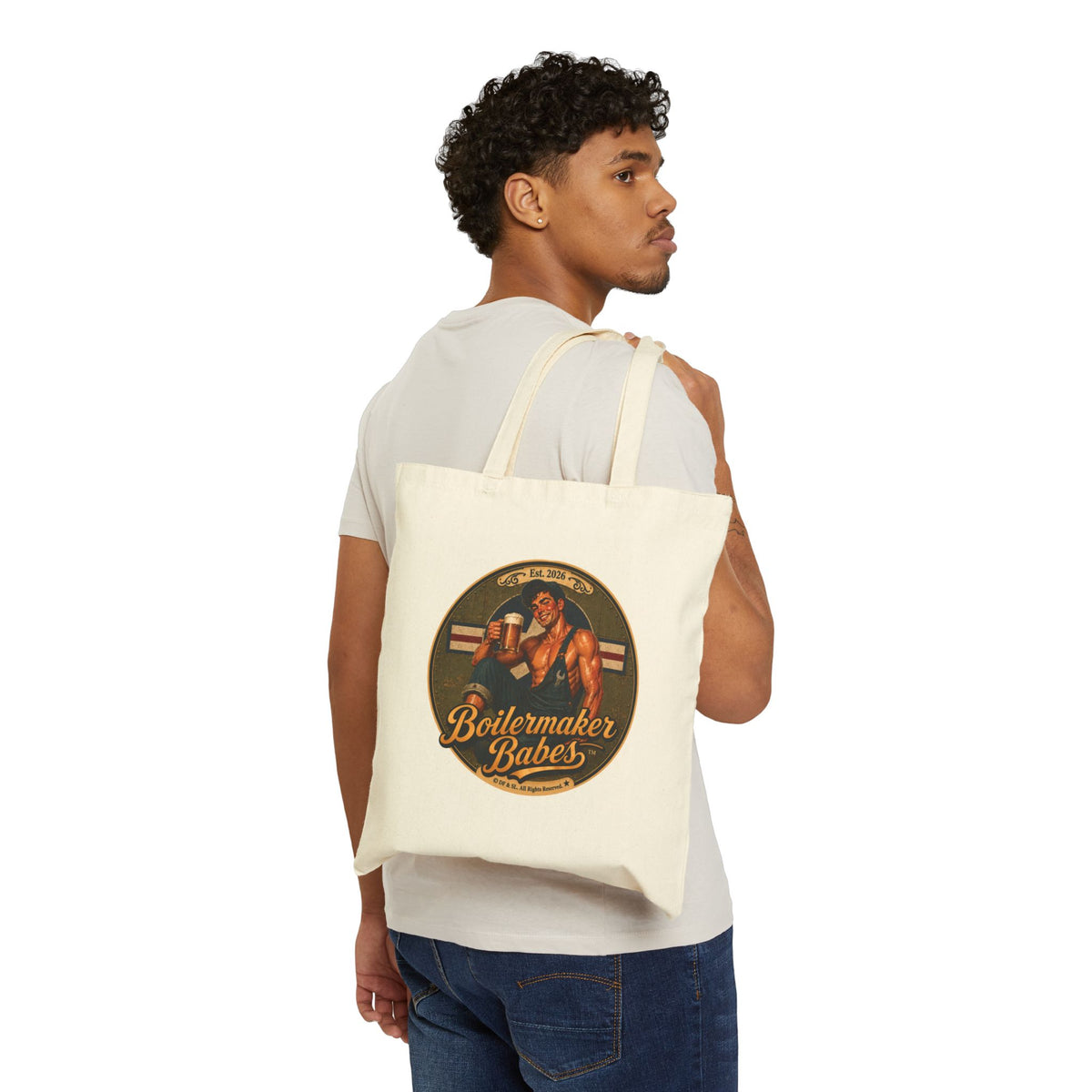 Mecham! Tote Bag — Boilermaker Babes Vintage Barbecue & Beer Canvas Tote