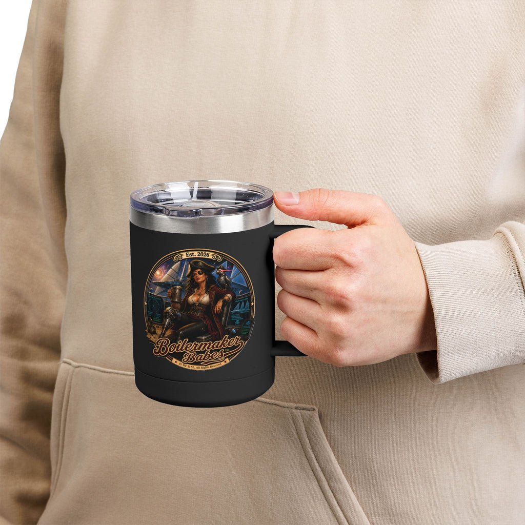 Cali! (F) – 15oz. Insulated Mug - Boilermaker Babes ™ Vintage Style Pin-Up Art