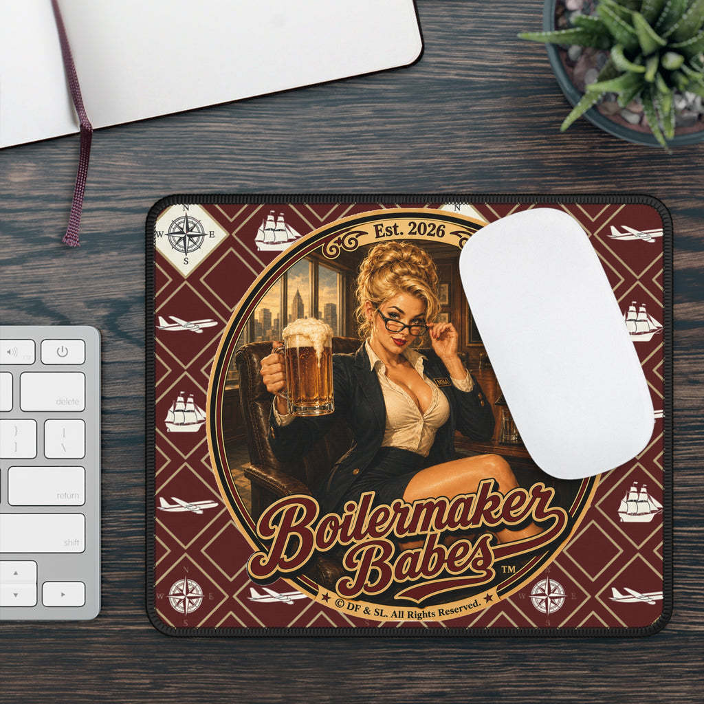 Boilermaker Babes™ Gaming Mouse Pad — AB! (All Business)