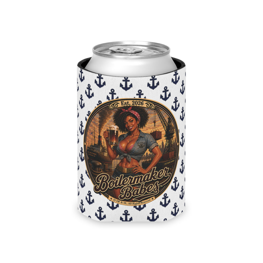 Docke! (F) – Can Sleeve - Boilermaker Babes ™ Vintage Style Pin-Up Art