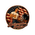 Jon 250! (M) - Boilermaker Babes ™   — Retro Patriotic Pin-Up Vinyl Custom Cut Sticker for 4th July
