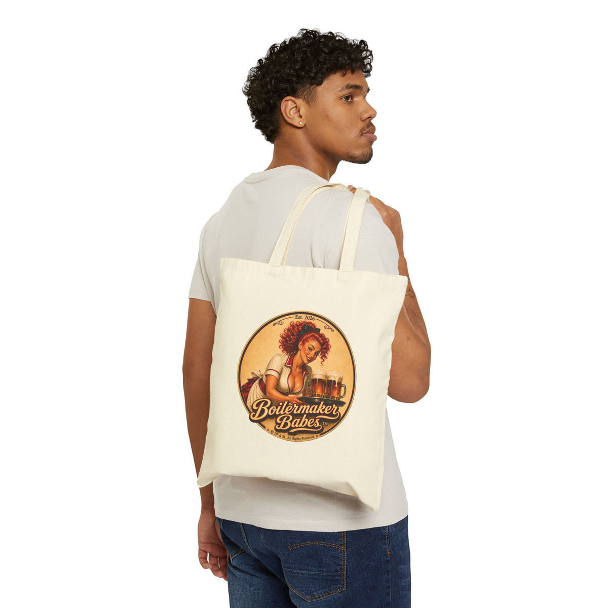 BB! Tote Bag — Boilermaker Babes Vintage Barbecue & Beer Canvas Tote