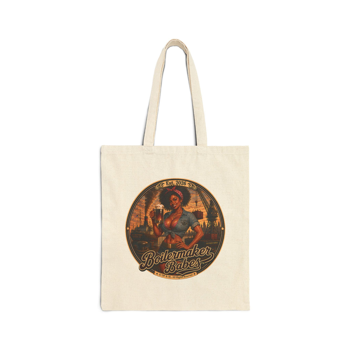 Docke! Tote Bag — Boilermaker Babes Vintage Barbecue & Beer Canvas Tote