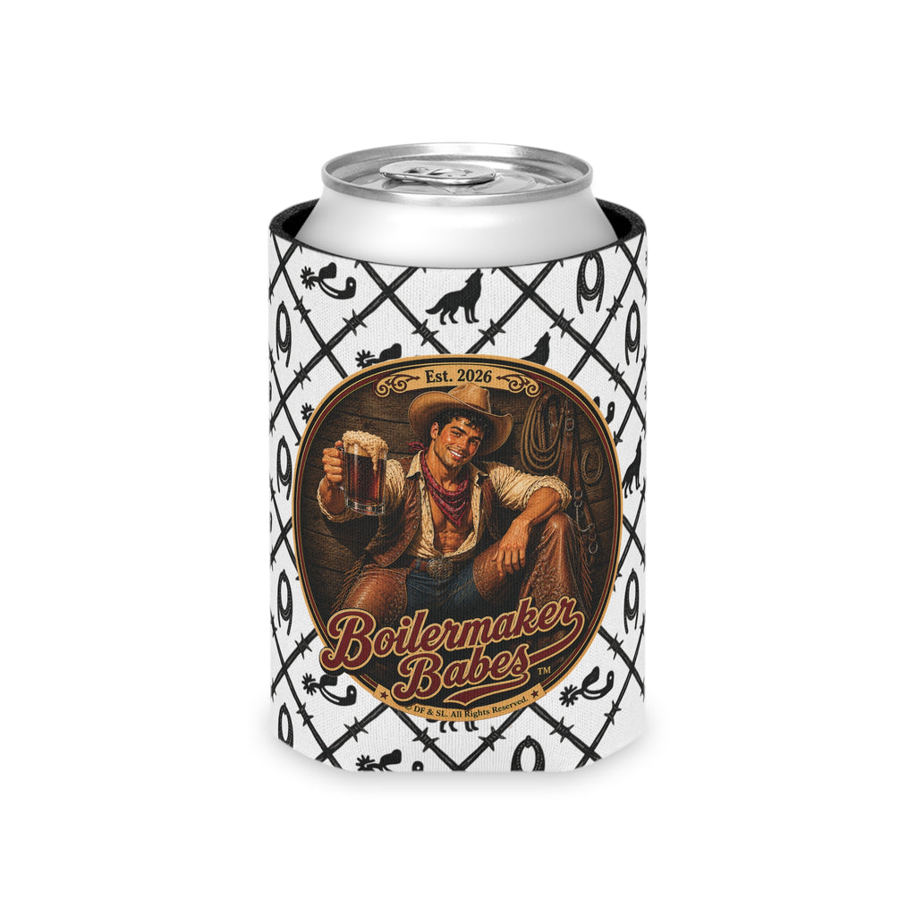 Cowboy Up! (M) – Can Sleeve - Boilermaker Babes ™ Vintage Style Pin-Up Art