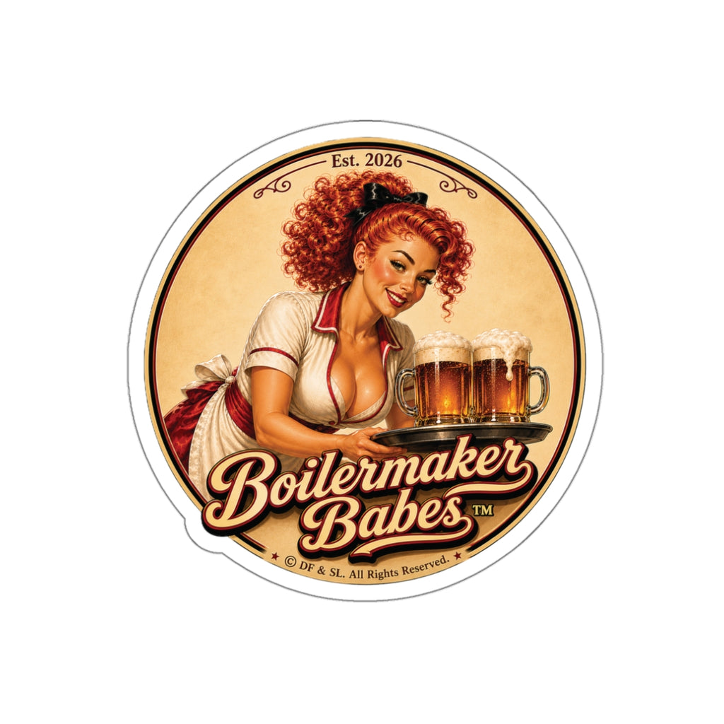 BB! Boilermaker Babes ™ — Retro/Vintage Pin-Up Die-Cut Sticker