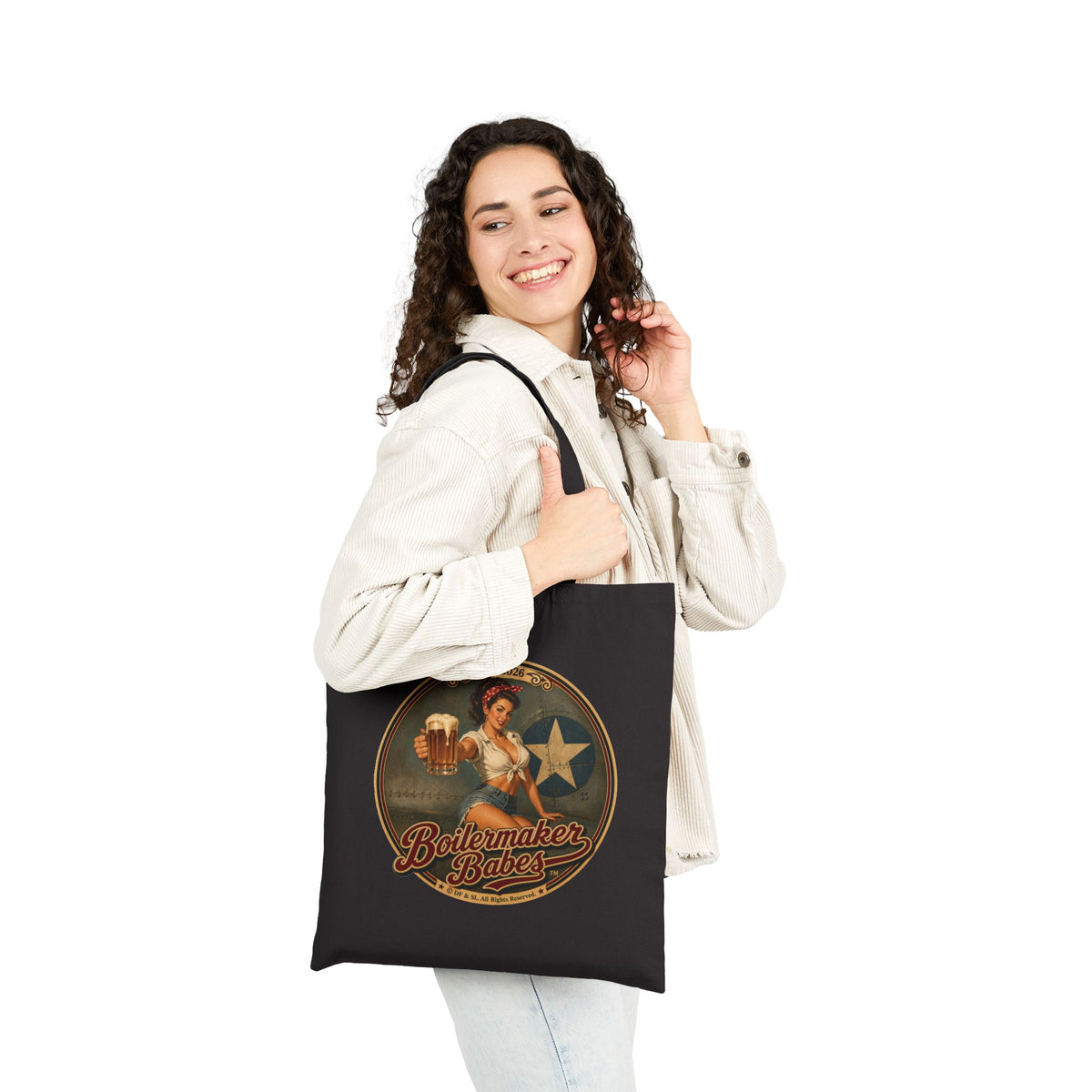 Rivets! Tote Bag — Boilermaker Babes Vintage Barbecue & Beer Canvas Tote
