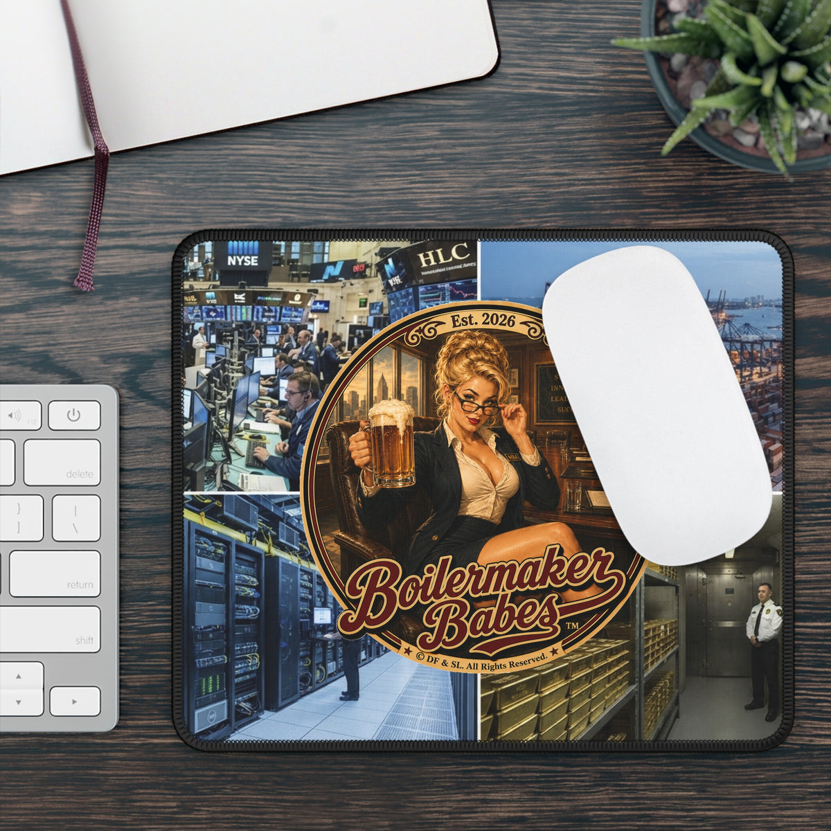 Boilermaker Babes™ Gaming Mouse Pad — AB! (All Business)