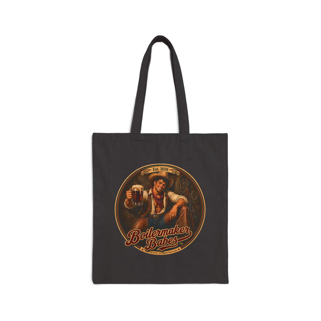Cowboy! Tote Bag — Boilermaker Babes Vintage Barbecue & Beer Canvas Tote