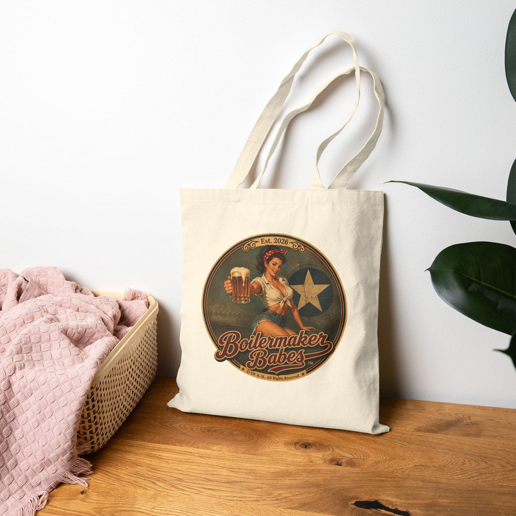 Rivets! Tote Bag — Boilermaker Babes Vintage Barbecue & Beer Canvas Tote