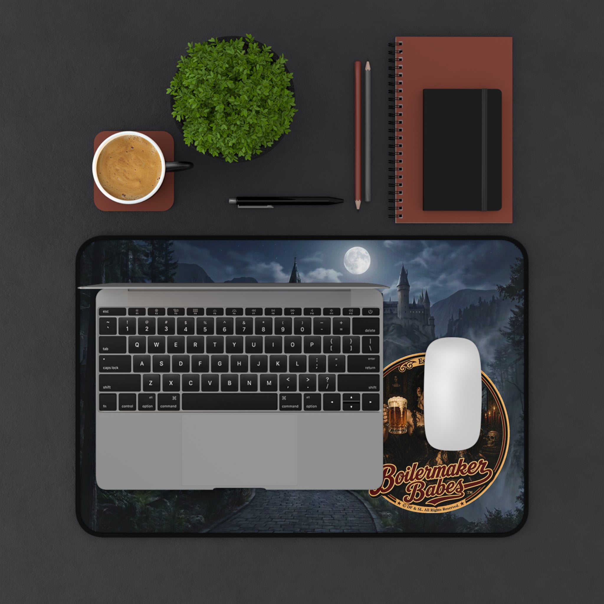 Gothic Manor Desk Mat — Boilermaker Babes ™ Game/Work Surface