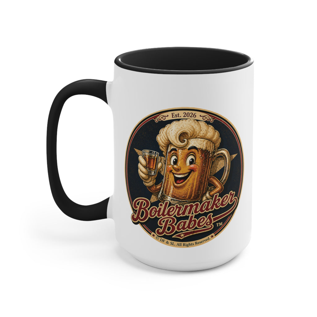 Claws! (F) – 15oz. Accent Mug - Boilermaker Babes ™ Vintage Style Pin-Up Art