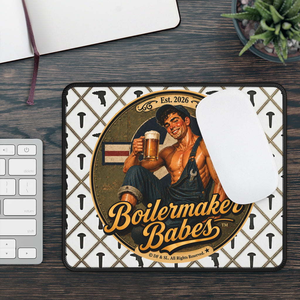 Boilermaker Babes™ Gaming Mouse Pad — Mecham! Retro Mechanic