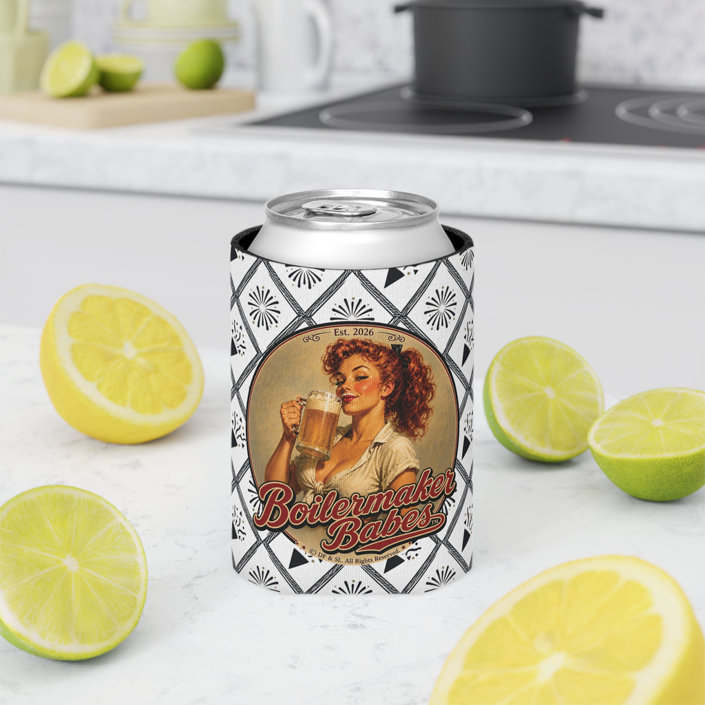 Thursti! (F) – Can Sleeve - Boilermaker Babes ™ Vintage Style Pin-Up Art